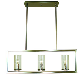 Theorem Three Light Island Chandelier in Brushed Nickel (8|1153 BN)