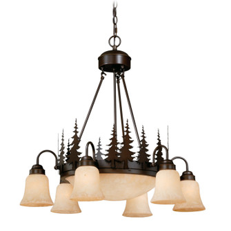 Yosemite Nine Light Chandelier in Burnished Bronze (63|CH55506BBZ)