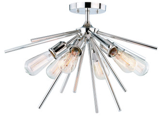 Estelle Six Light Semi Flush Mount in Polished Nickel (63|C0161)