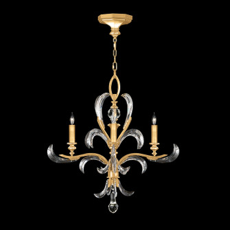 Beveled Arcs Four Light Chandelier in Gold Leaf (48|701540-SF3)