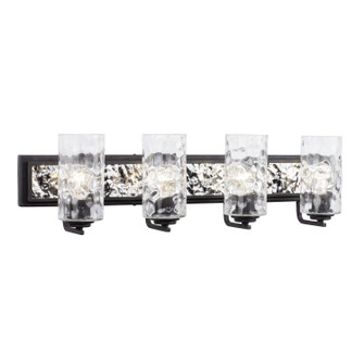 Hammer Time Four Light Bath in Carbon/Polished Stainless (137|371B04CBPS)