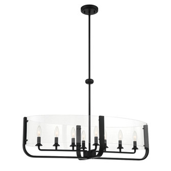 Campisi Eight Light Chandelier in Black (40|38157-035)
