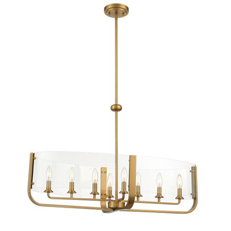 Campisi Eight Light Chandelier in Brass (40|38157-011)