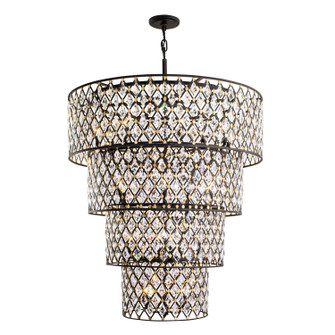 Windsor 21 Light Chandelier in Carbon/Havana Gold (137|345C21CBHG)