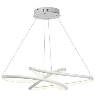 Twisted LED Pendant in Matte White (86|E30647-MW)