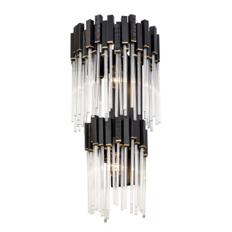 Matrix Two Light Wall Sconce in Matte Black/French Gold (137|309W02LMBFG)