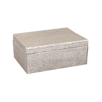 Square Linen Box in Antique Nickel (45|H0807-10666)