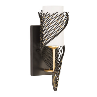Flow One Light Wall Sconce in Matte Black/French Gold (137|240K01MBFG)