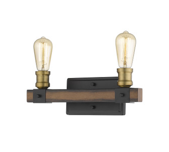 Kirkland Two Light Vanity in Rustic Mahogany (224|472-2V-RM)