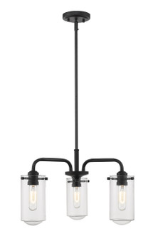 Delaney Three Light Chandelier in Matte Black (224|471-3MB)
