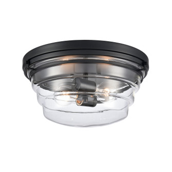 Boyer Two Light Flush Mount in Matte Black (45|82167/2)