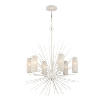 Sea Urchin Six Light Chandelier in White Coral (45|82087/6)