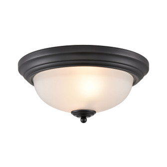 Basics Two Light Flush Mount in Black (45|7003FM/60)