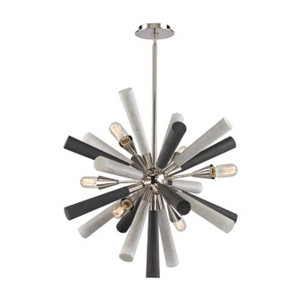 Solara Six Light Chandelier in Polished Nickel (45|32231/6)