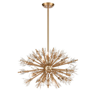 Starburst 19 Light Chandelier in Satin Brass (45|12766/19)