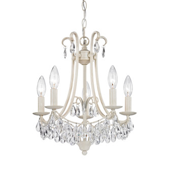 Mini Victorian Five Light Chandelier in Antique Cream (45|122-021)