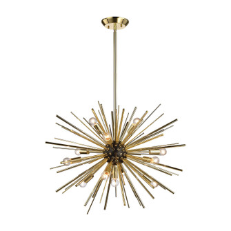 Starburst 12 Light Chandelier in Gold (45|1140-025)