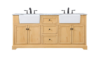 Franklin Double Bathroom Vanity in natural wood (173|VF60272DNW)