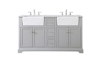 Franklin Double Bathroom Vanity in grey (173|VF60260DGR)
