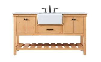 Clement Single Bathroom Vanity in Natural Wood (173|VF60160NW)