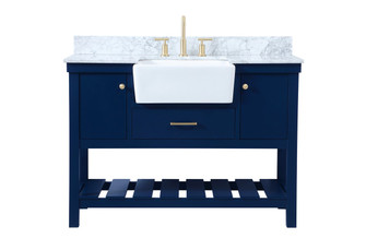 Clement Single Bathroom Vanity in blue (173|VF60148BL-BS)