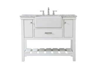 Clement Single Bathroom Vanity in white (173|VF60142WH)