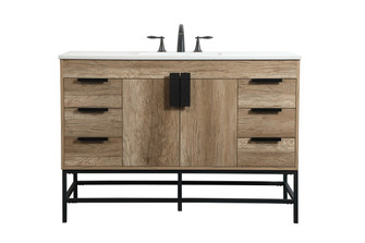Eugene Single Bathroom Vanity in natural oak (173|VF488W48NT)