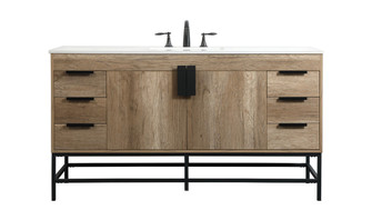 Eugene Single Bathroom Vanity in natural oak (173|VF48860NT)