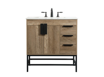 Eugene Single Bathroom Vanity in natural oak (173|VF48832NT)
