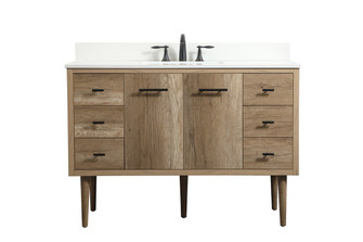 Cyrus Single Bathroom Vanity in Natural oak (173|VF48048NT-BS)