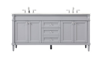 Bennett Double Bathroom Vanity in Grey (173|VF31872DGR)