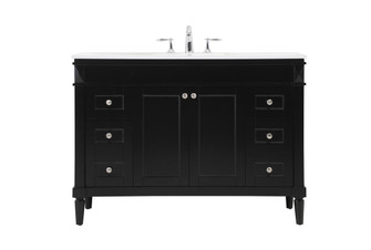 Bennett Single Bathroom Vanity in black (173|VF31848BK)
