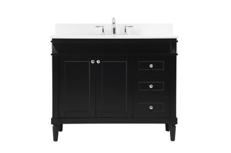 Bennett Single Bathroom Vanity in black (173|VF31842BK-BS)