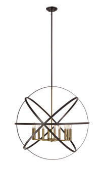 Cavallo Ten Light Chandelier in Hammered Bronze + Olde Brass (224|463-36HBRZ-OBR)