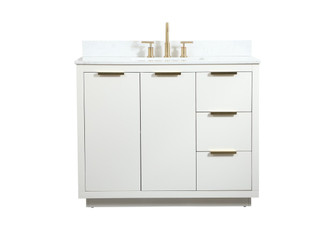 Blake Vanity Sink Set in white (173|VF19442WH-BS)