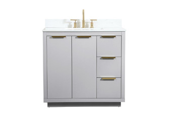 Blake Vanity Sink Set in Grey (173|VF19436GR-BS)