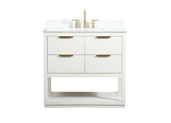 Larkin Vanity Sink Set in white (173|VF19236WH-BS)