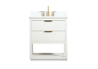 Larkin Vanity Sink Set in white (173|VF19230WH-BS)