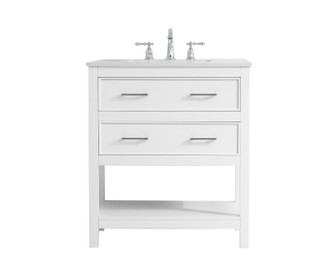 Sinclaire Single Bathroom Vanity in White (173|VF19030WH)