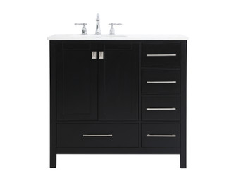 Irene Single Bathroom Vanity in Black (173|VF18836BK)