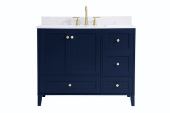 Sommerville Bathroom Vanity Set in Blue (173|VF18042BL-BS)