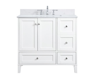 sommerville Bathroom Vanity Set in White (173|VF18036WH-BS)