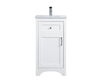 moore Single Bathroom Vanity in White (173|VF17018WH)