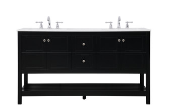 Theo Single Bathroom Vanity in Black (173|VF16460DBK)