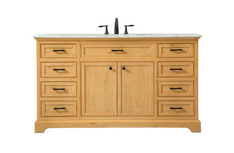 Americana Single Bathroom Vanity in natural wood (173|VF15060NW)