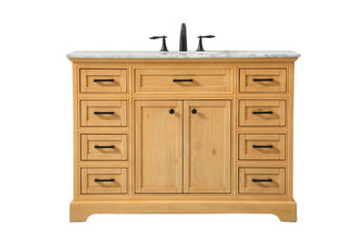 Americana Single Bathroom Vanity in Natural Wood (173|VF15048NW)