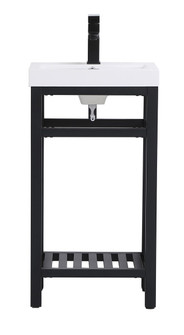 Raya Single Bathroom Vanity in black (173|VF14018BK)