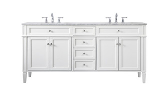 Park Avenue Double Bathroom Vanity in white (173|VF12572DWH)