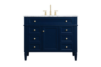 Park Avenue Single Bathroom Vanity in Blue (173|VF12542BL)