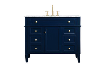 Park Avenue Single Bathroom Vanity in blue (173|VF12542BL)